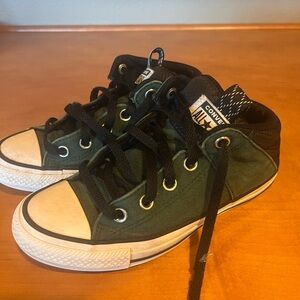 Converse Kids High-Top Sneakers - Green and Black